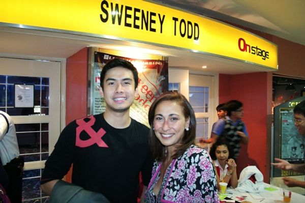 Christian Bautista (Tony in WEST SIDE STORY Manila) and Cherie Gil (Sister Aloysius i Photo